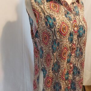 Mechant Multicolor Sleeveless Tunic